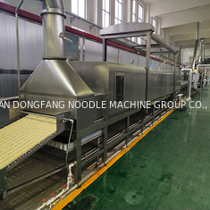 Square Fried Maggi Making Machine PLC Control Instant Noodles Machinery