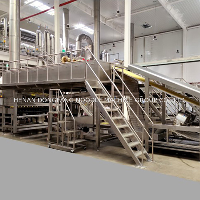 CE 1800KG/h Fried Instant Noodles Manufacturing Plant 63kw