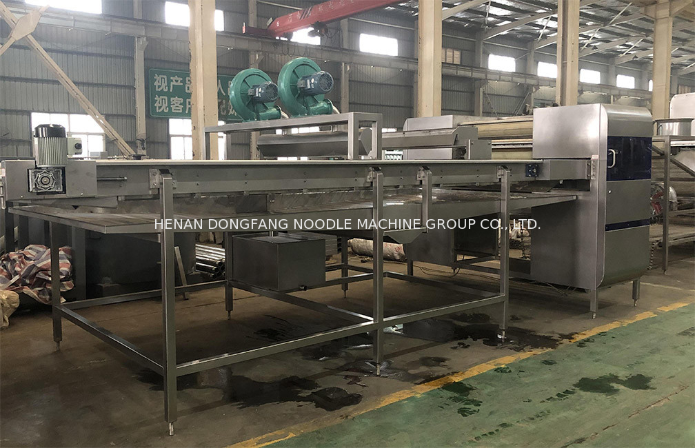 380V 50HZ Instant Noodle Processing Line Square Fried Noodle Plant Machinery